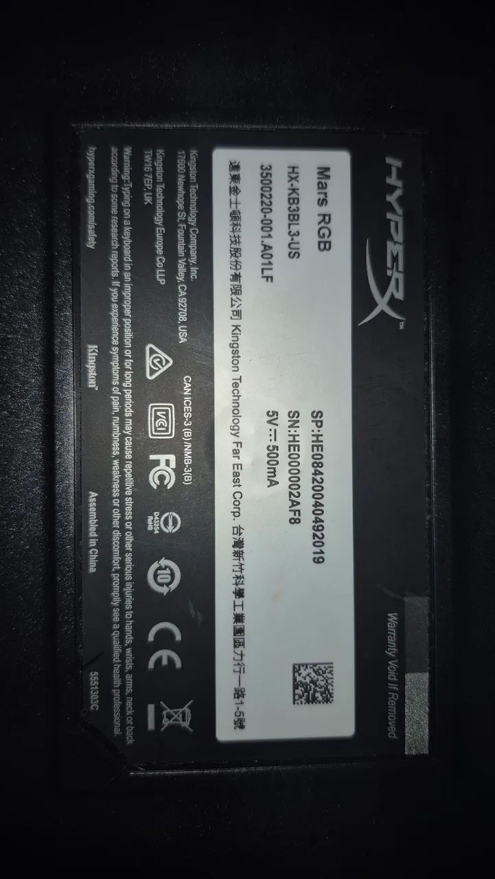 Teclado Magnético Gamer HyperX Mars RGB - Foto 4