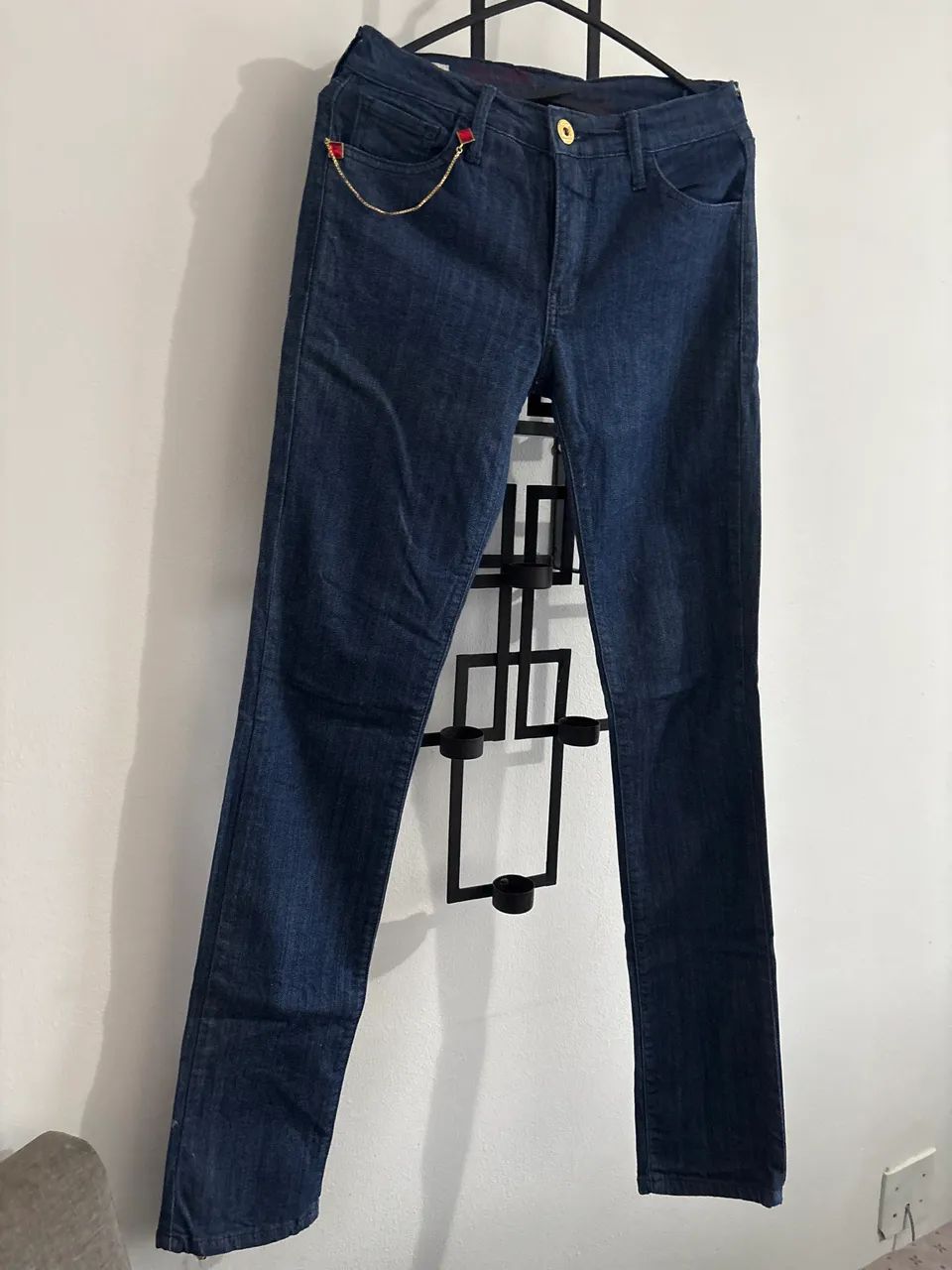 CALÇA JEANS ELASTANO FÓRUM ORIGINAL! Perfeita no corpo! - Foto 4