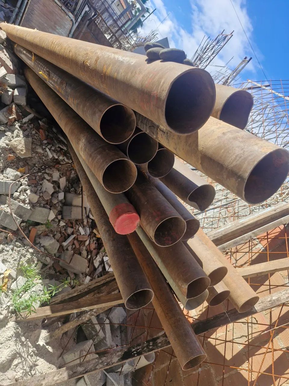 Cano galvanizado 5 polegadas  - Foto 2