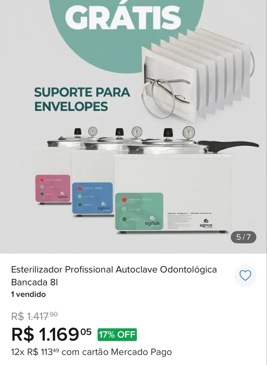 AUToclave AGNUS 8 LITROS ? POUCO USADA - Foto 4