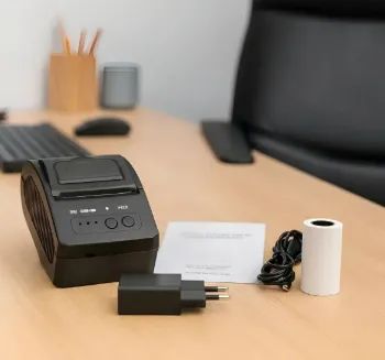 Mini Impressora Termica Usb E Bluetooth Kit C/ 10 Bobinas - Foto 4