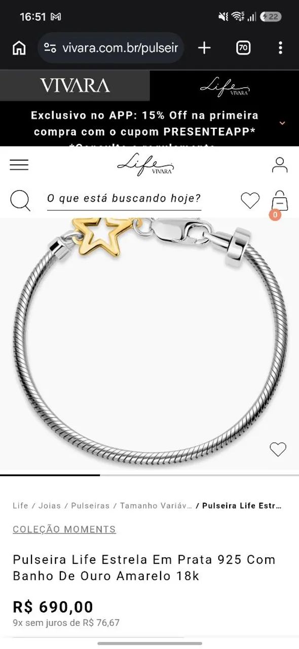 Pulseira da vivara - Foto 2