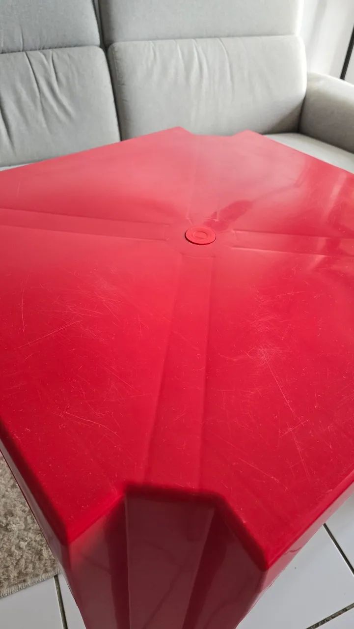 Mesa de Plástico cor Vermelha  - Foto 2