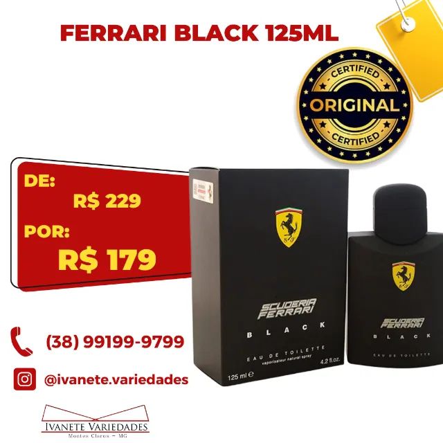 Ferrari Black EDT 125ml - Original  - Foto 2