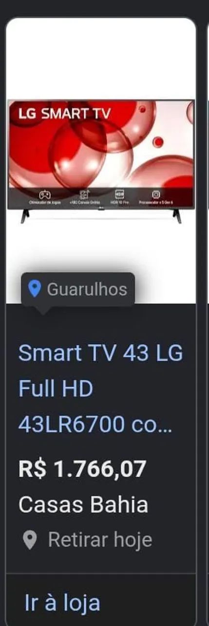 Tv smat LG 43 polegadas  - Foto 2