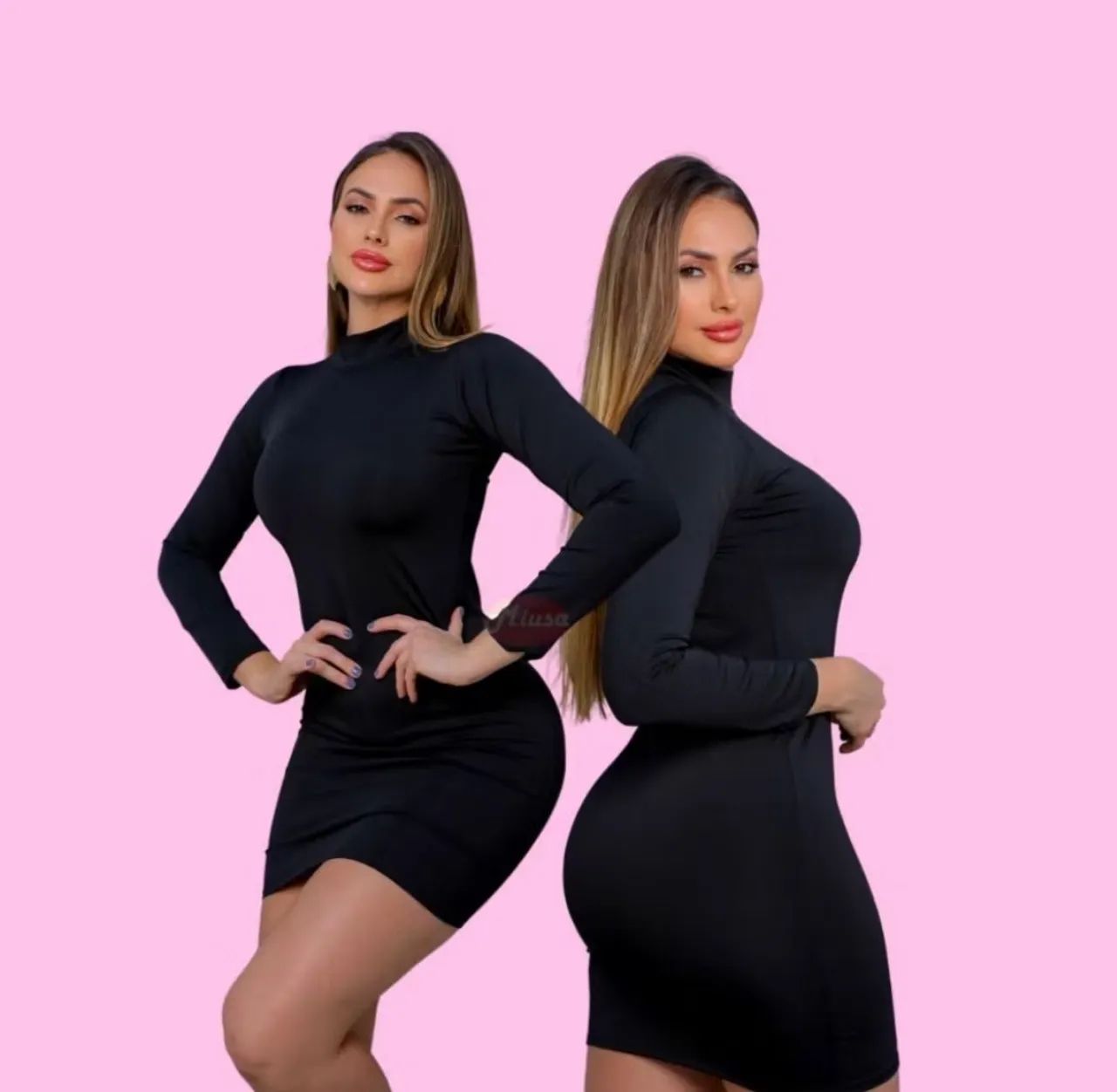 Vestido curto preto