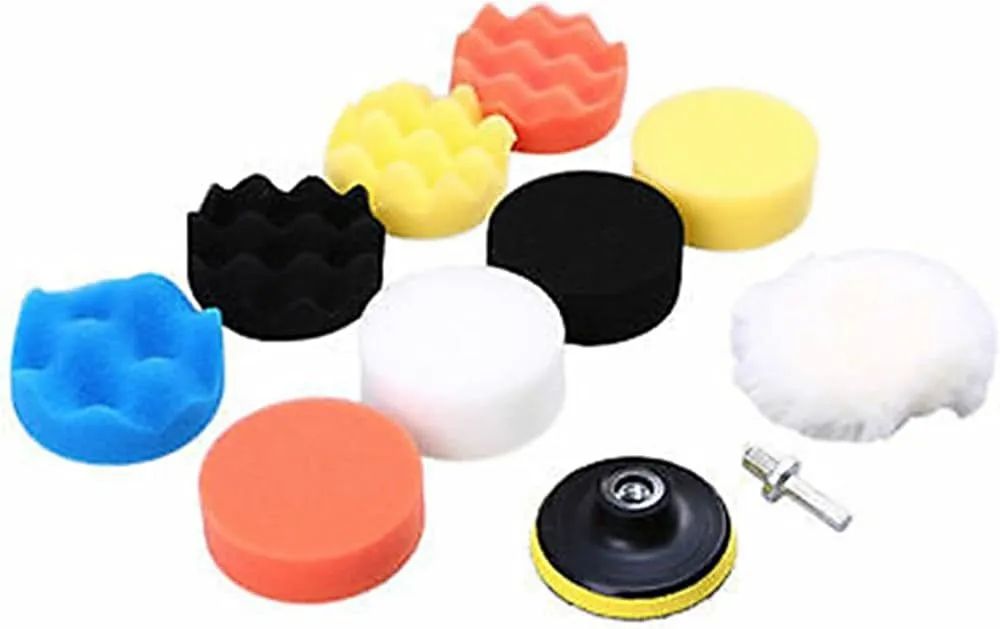 Kit esponjas Para Polimento 3 Polegadas Automotivo 11 Peças Com Adaptador  - Foto 5