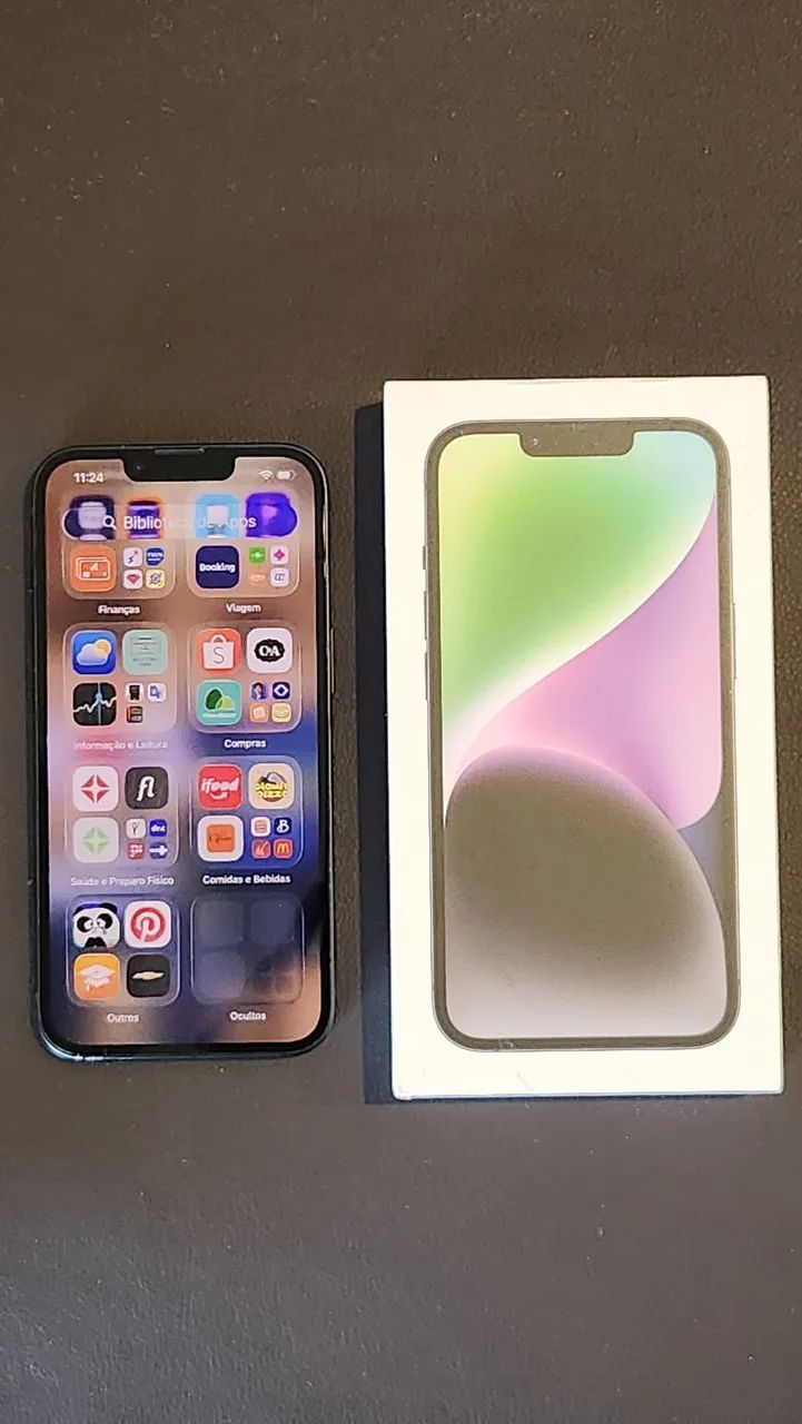 iPhone 14 256 GB | Caixa + Cabo + Nota Fiscal