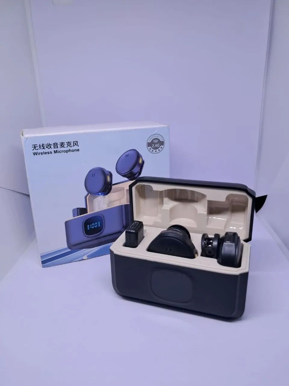 Promoção!!! Microfone Lapela Sem Fio Tipo C 2 em 1 - Foto 3
