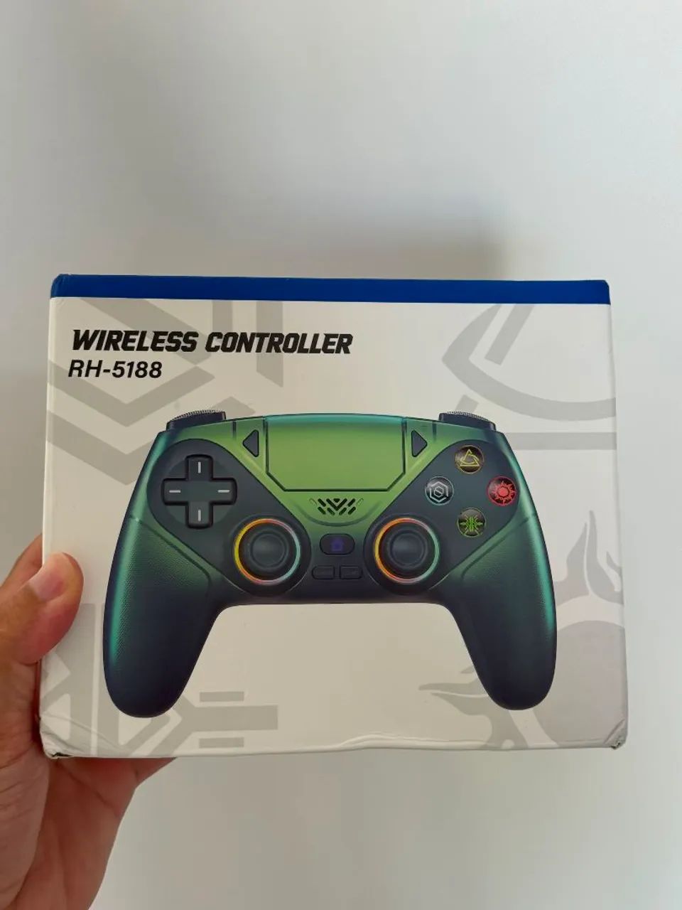 Controle PS5 hall effect e RGB sem fio 