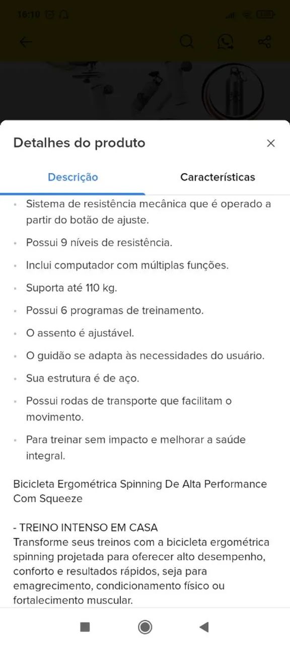 Bicicleta ergométrica - Foto 3