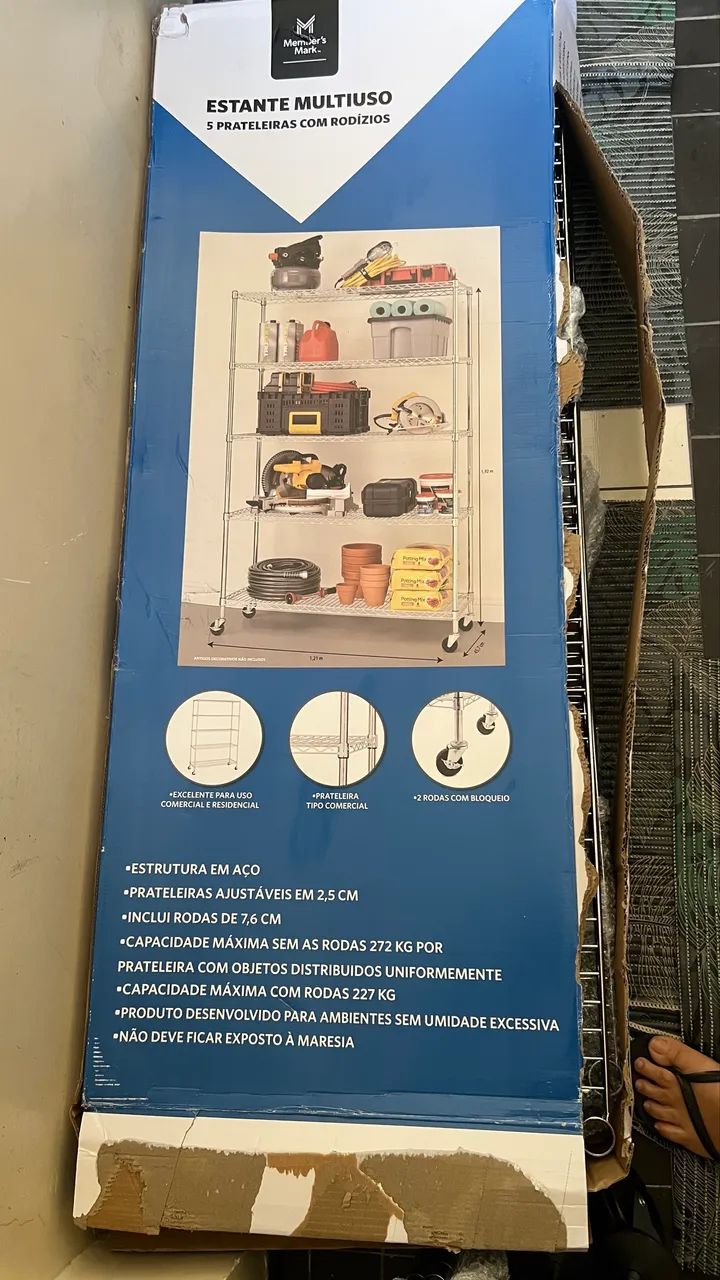 PRATELEIRA MULTIUSO 5 prateleiras AÇO INOX  - Foto 2