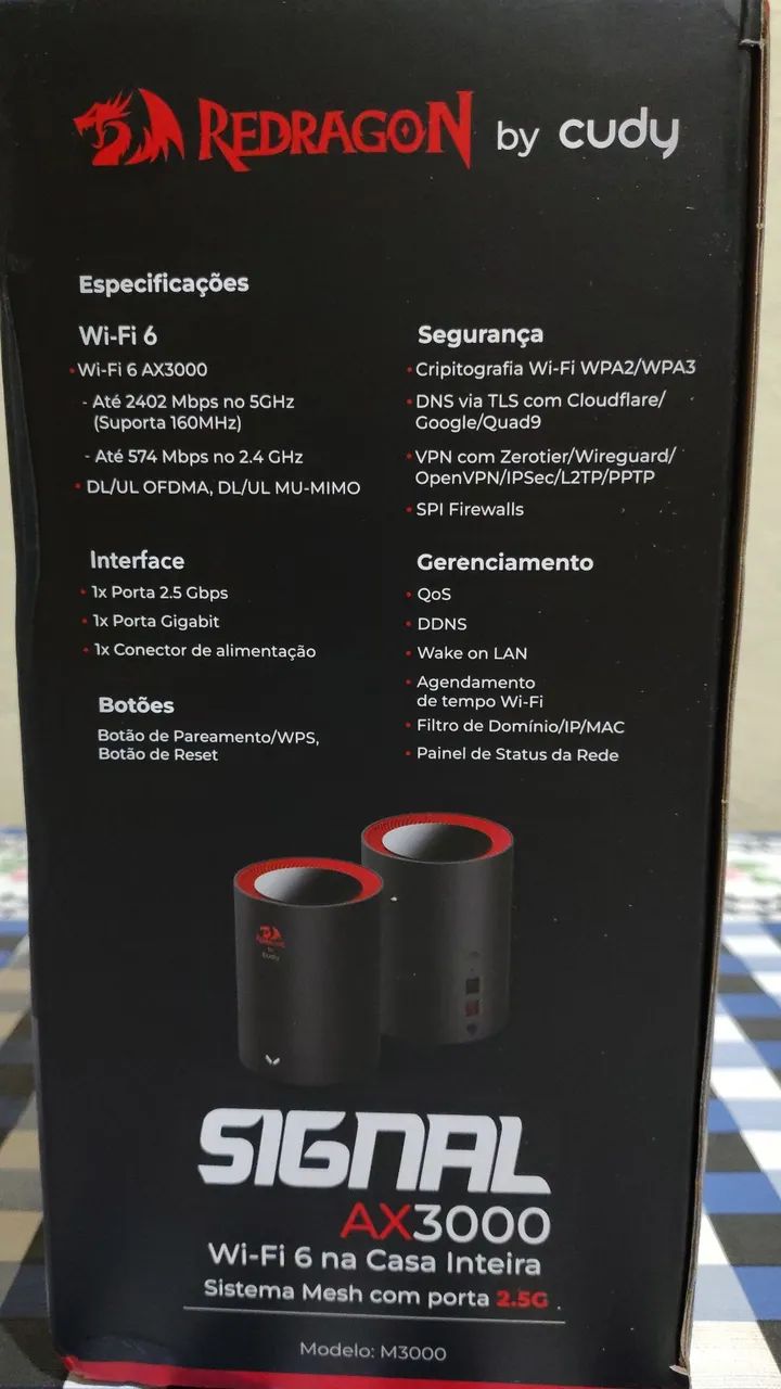 ROTEADOR MESH CUDY REDRAGON - 2 UNIDADES - Foto 2