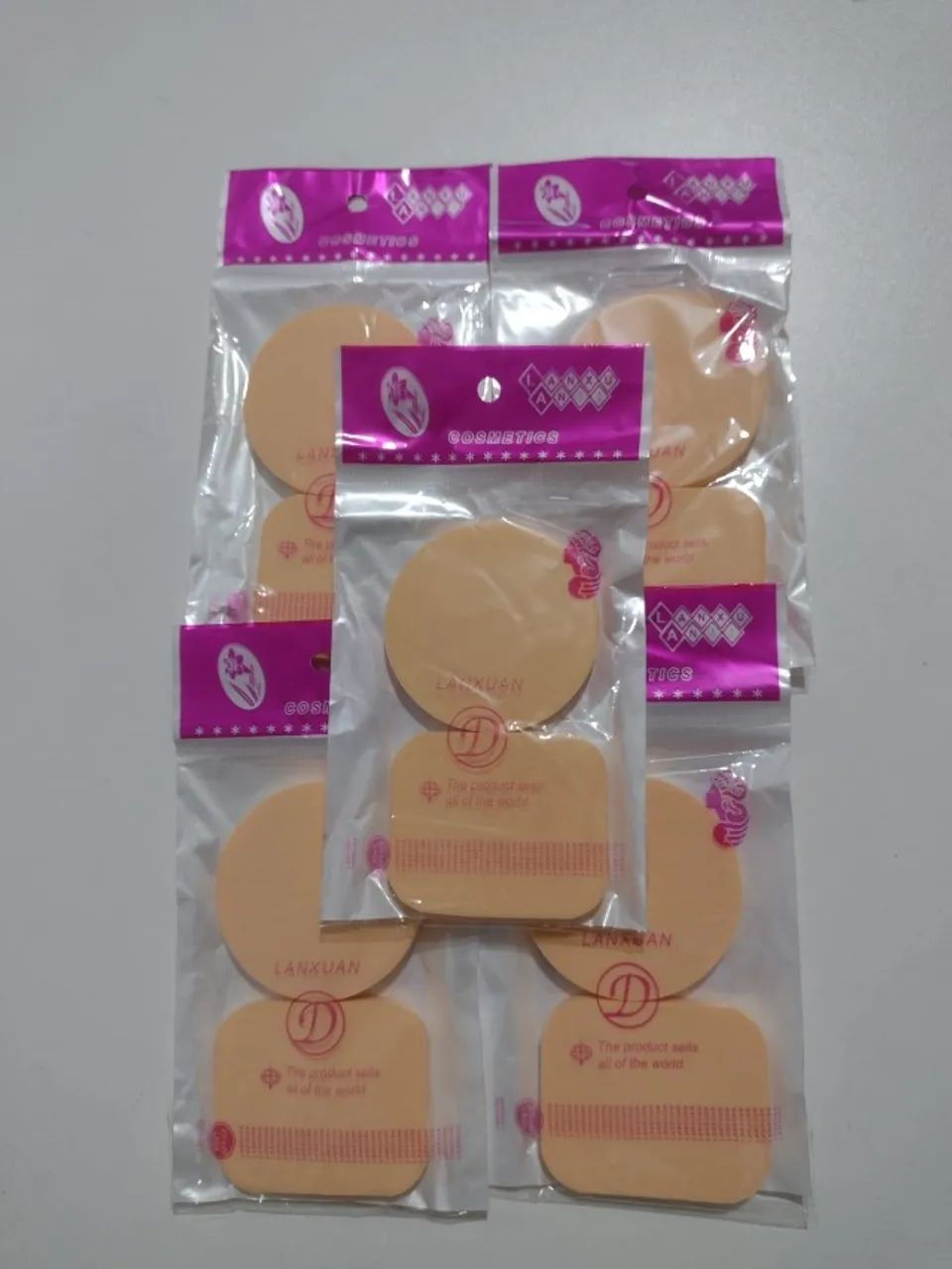 elásticos para cabelo + 10 esponjas para maquiagem - Foto 3