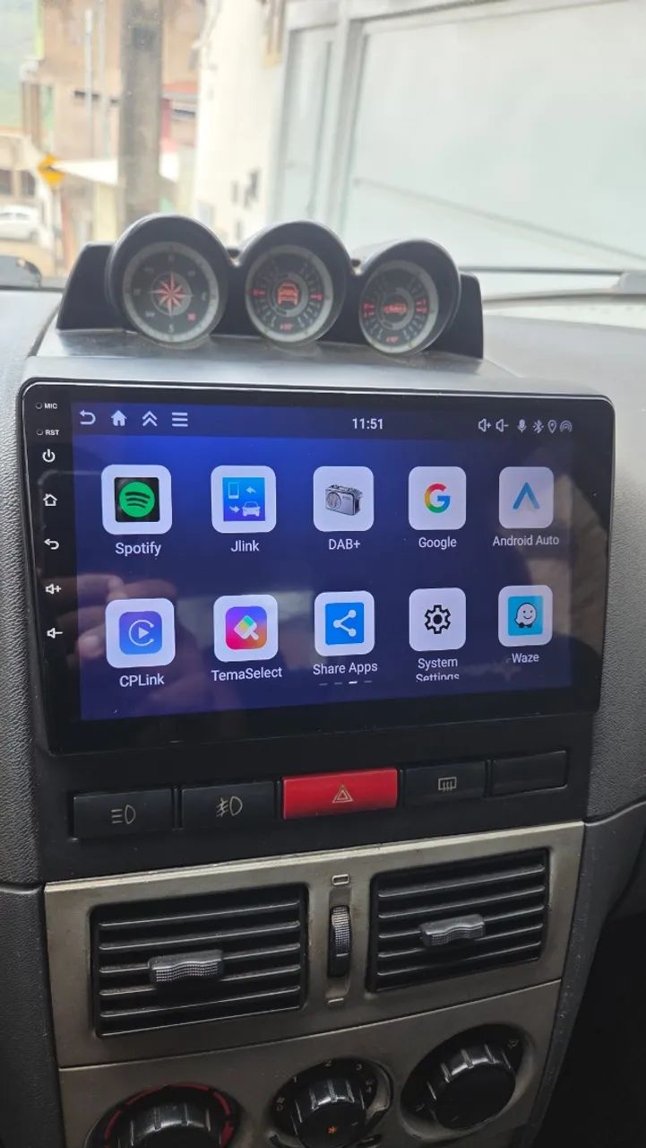 Multimidia Android 9p, 64gb, AndroidAuto e CarPlay SEM FIO 