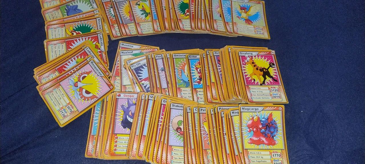 Lote 289 Mini Cards Pokémon Antigas  - Foto 3