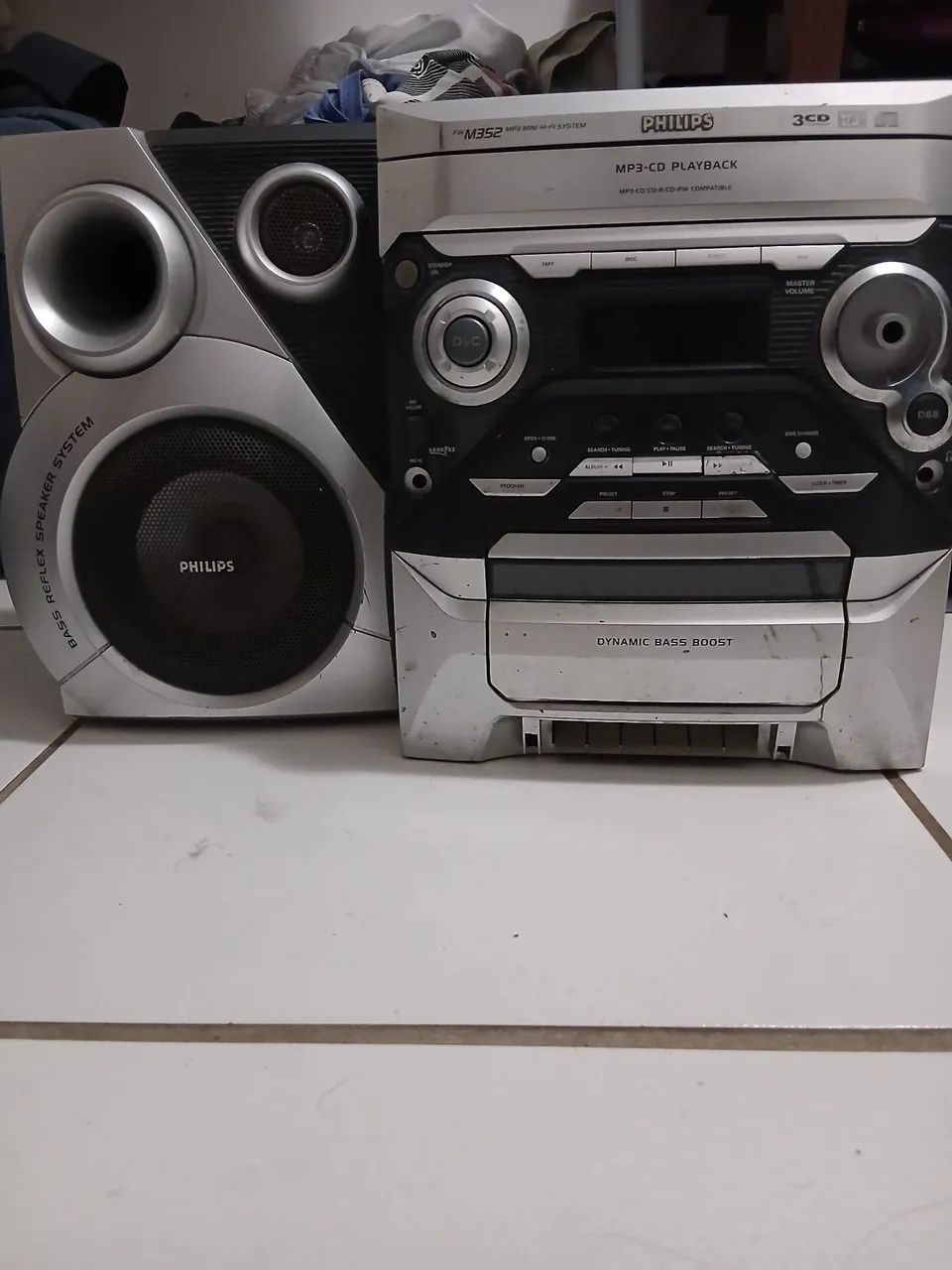 Mini system philips quebra galho