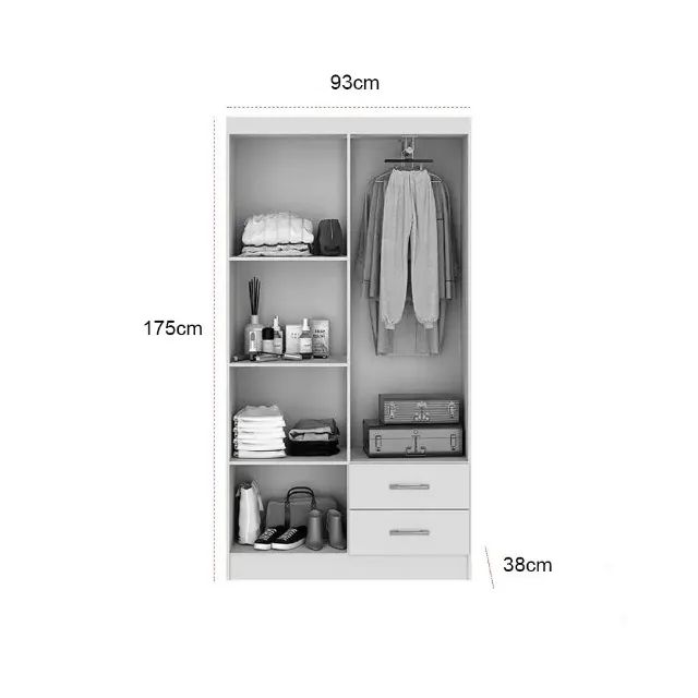 Guarda roupa Vitória 4 portas 2 gavetas - Foto 3