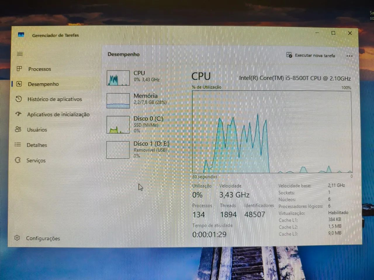 Mini PC Lenovo ThinkCenter, 8 GB RAM 256 SSD M920q - Foto 4