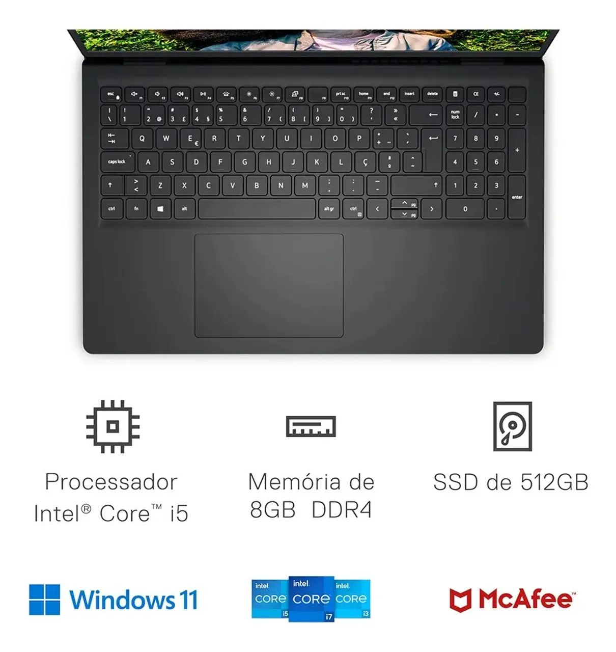 Notebook Dell Inspiron 15 polegadas - 8gb - Foto 3