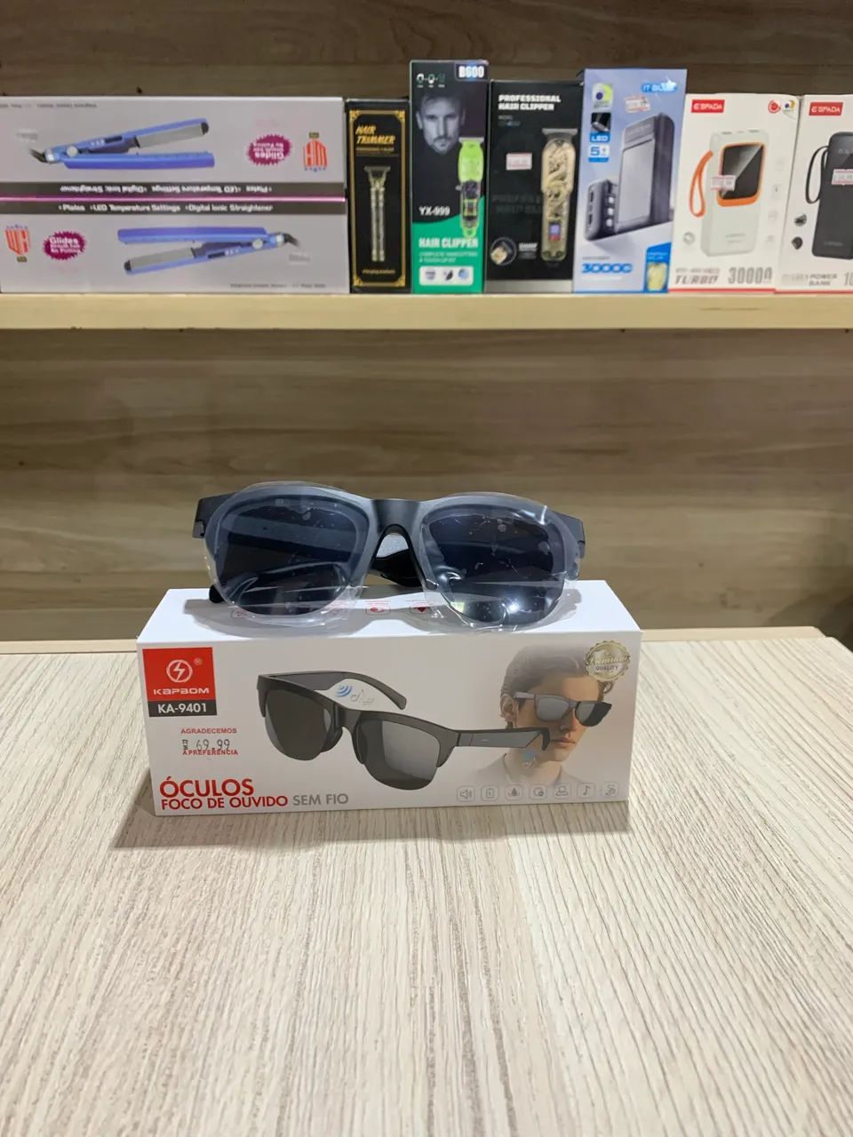 Óculos de sol com fone de ouvido  - Foto 2