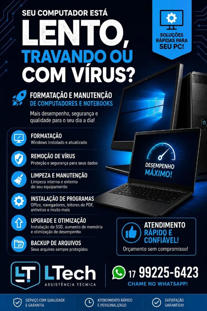 Formatação de Computador e Notebook | Windows | Manutenção | LTech