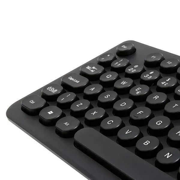 Kit Teclado e Mouse Wireless, OEX POP+ TM410, Teclas Arredondadas, ABNT2, 1600 DPI, Preto. - Foto 2