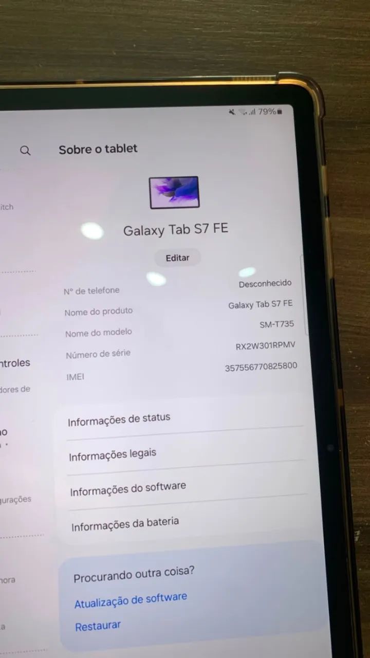 Tablet Samsung Tab S7 FE em excelente estado! - Foto 5