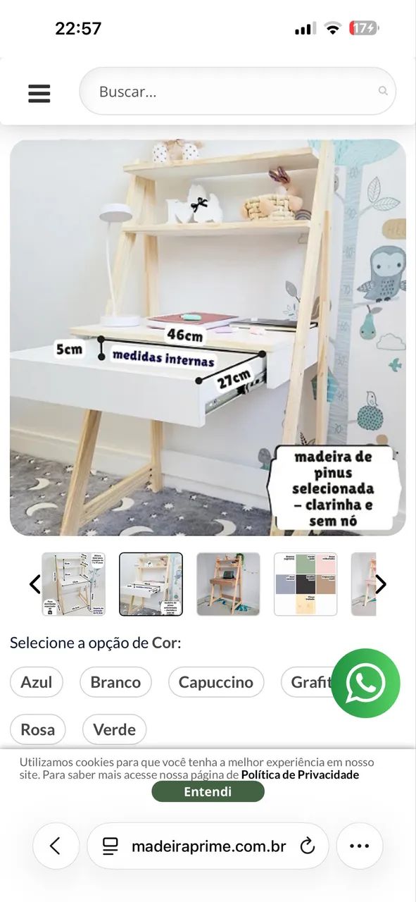 Escrivaninha infantil - Foto 3