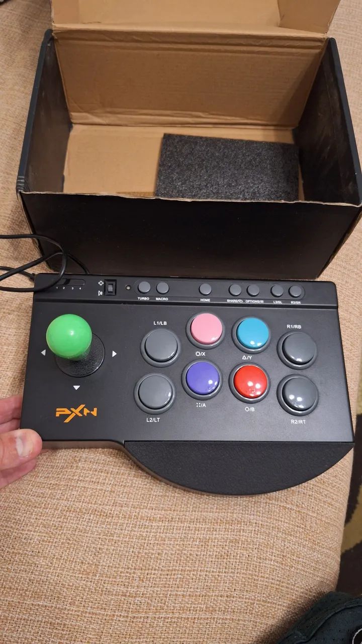 CONTROLE ARCADE PXN-0082 - COM CAIXA - MULTIPLATAFORMA - Foto 3