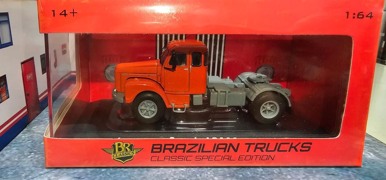 Miniatura Scania 111s Laranja 1:64 - Foto 5