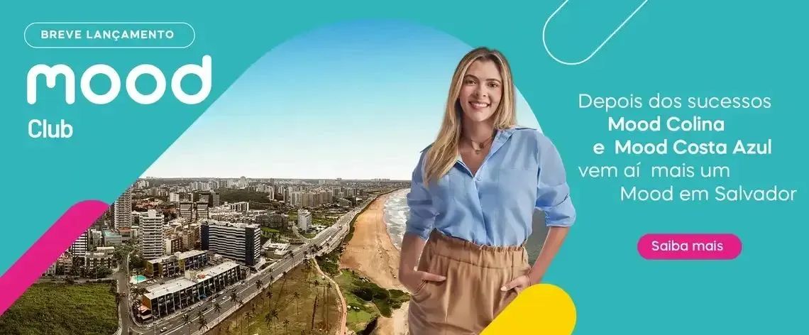 APARTAMENTO 2 QUARTOS SENDO 1 SUÍTE 53M²  - MOOD CLUB COSTA AZUL