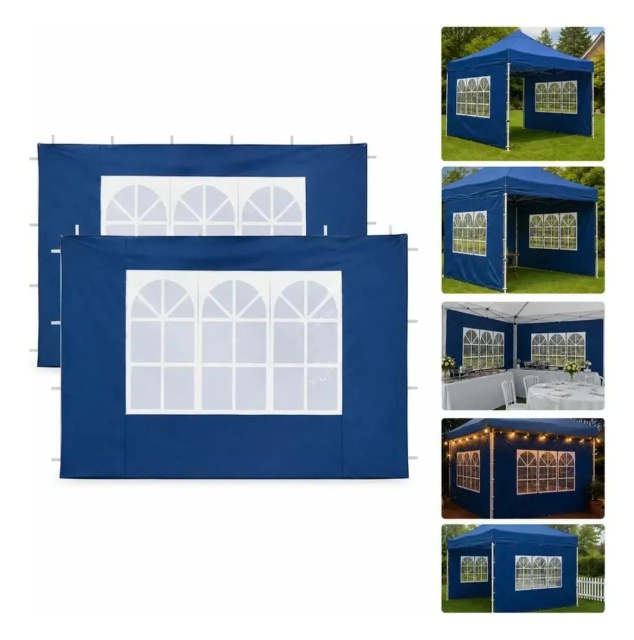 Parede com janela para tenda 3x3
