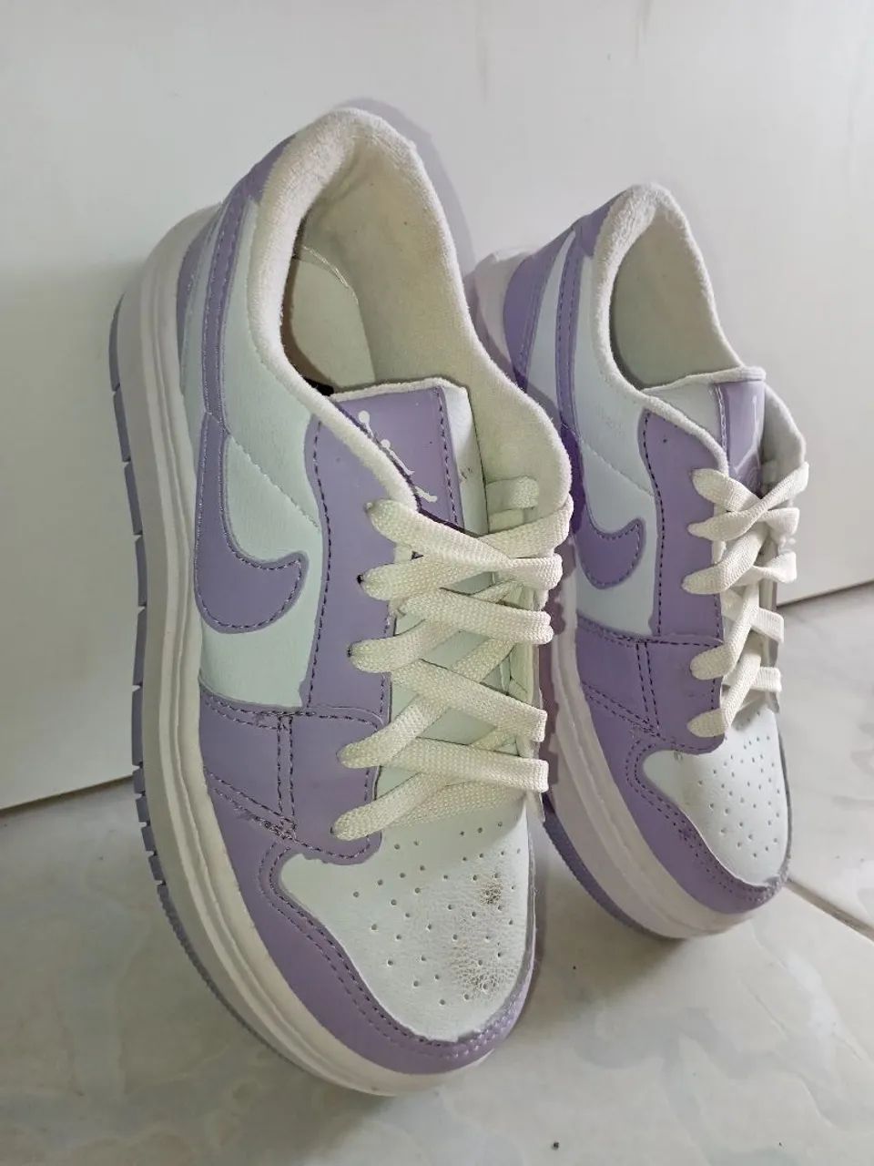 Tênis feminino Nike plataforma roxo e branco- NUNCA USADO. - Foto 5
