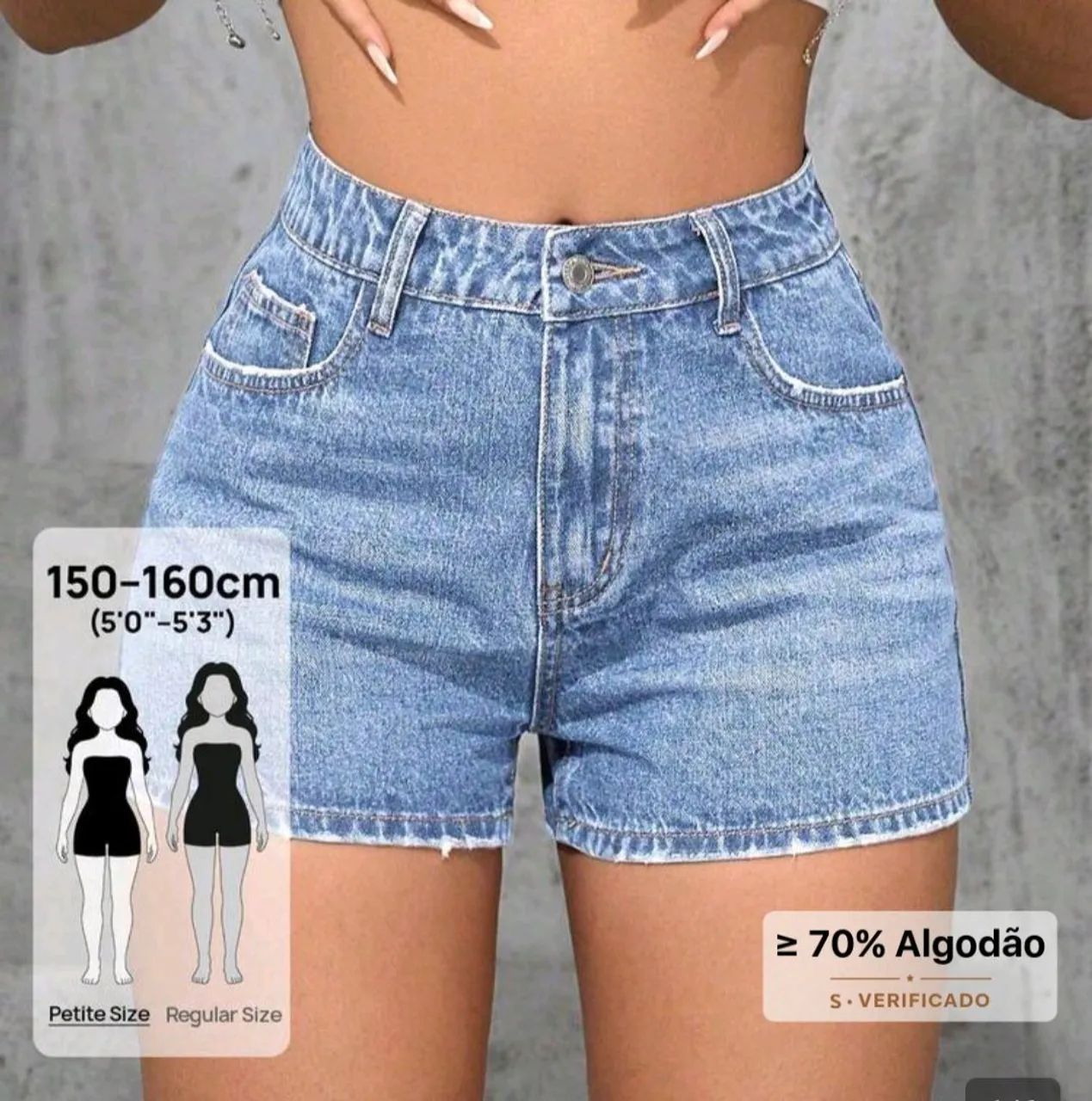 Short jeans claro shein M 