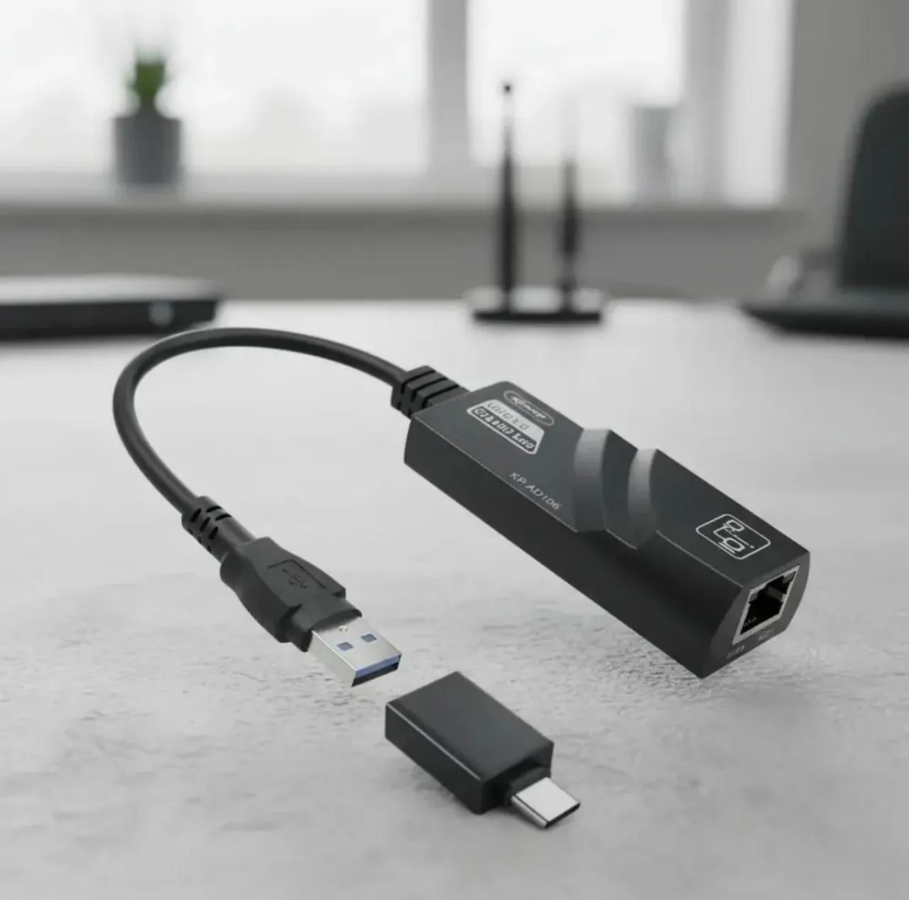 Adaptador conversor RJ45 USB - Foto 4