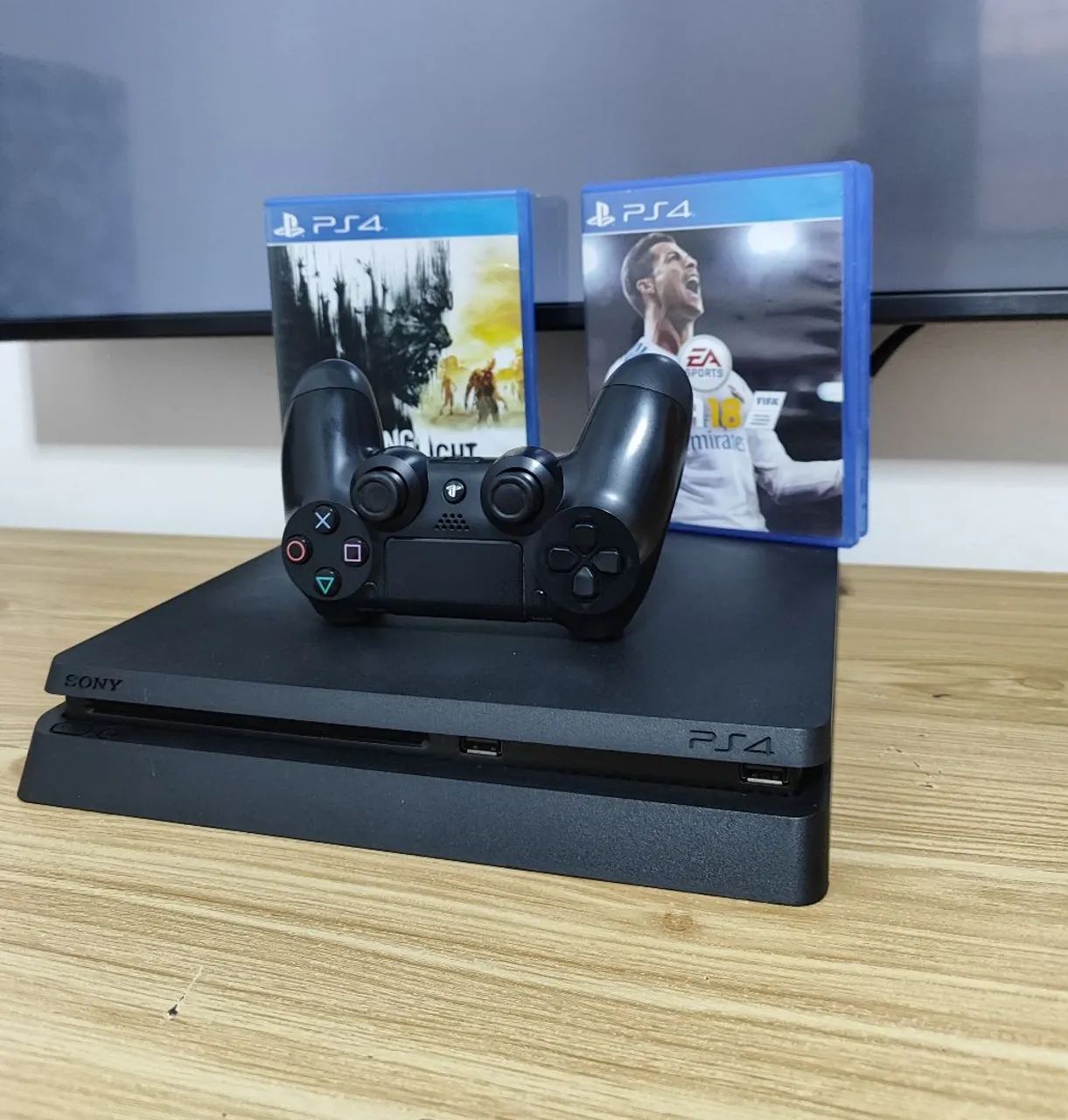 PS4 Slim 500gb + 2 jogos  - Foto 3