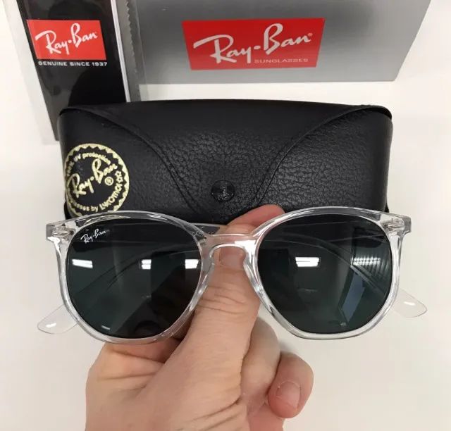 óculos de sol ray bann hexagonal acetato off - Foto 5