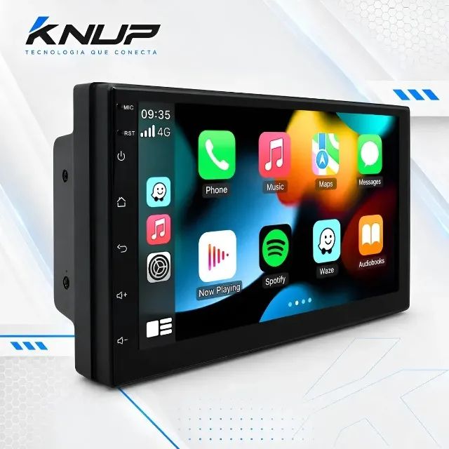  Central Multimídia Mp10 7" 2 DIN CarPlay Android Auto Bluetooth Novo na Caixa