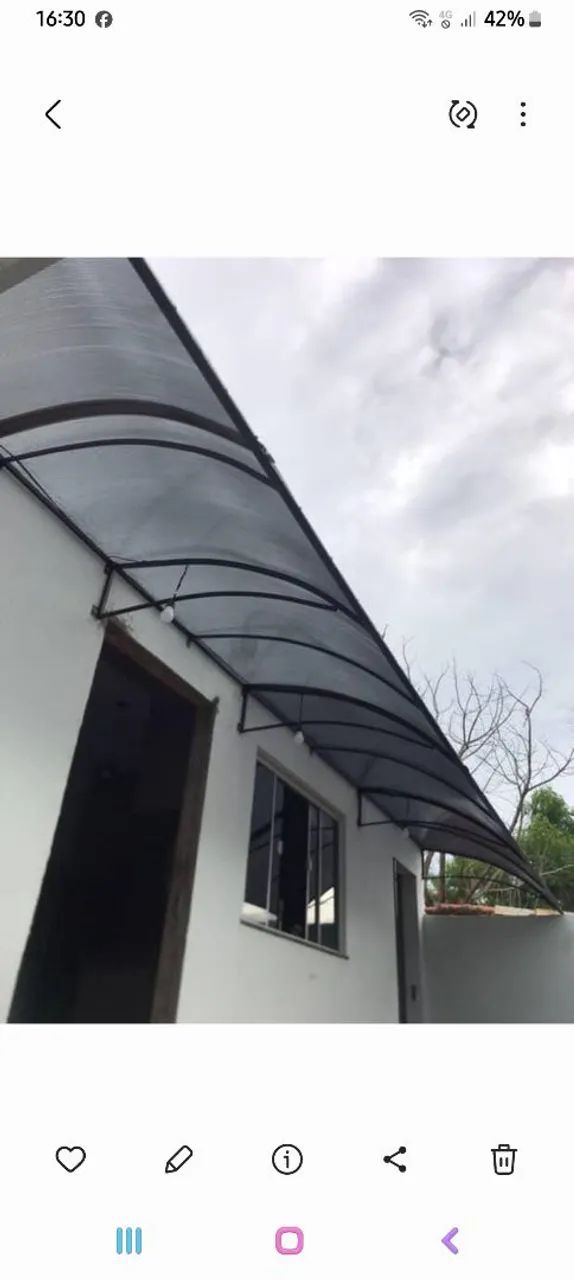 Toldo em policarbonato - Foto 2