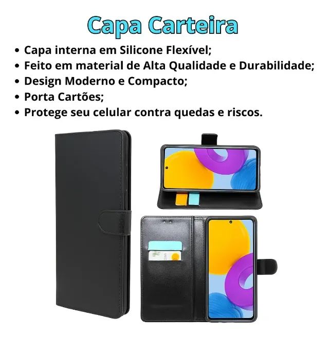 Capa Capinha Carteira Para Galaxy A07 - Foto 2