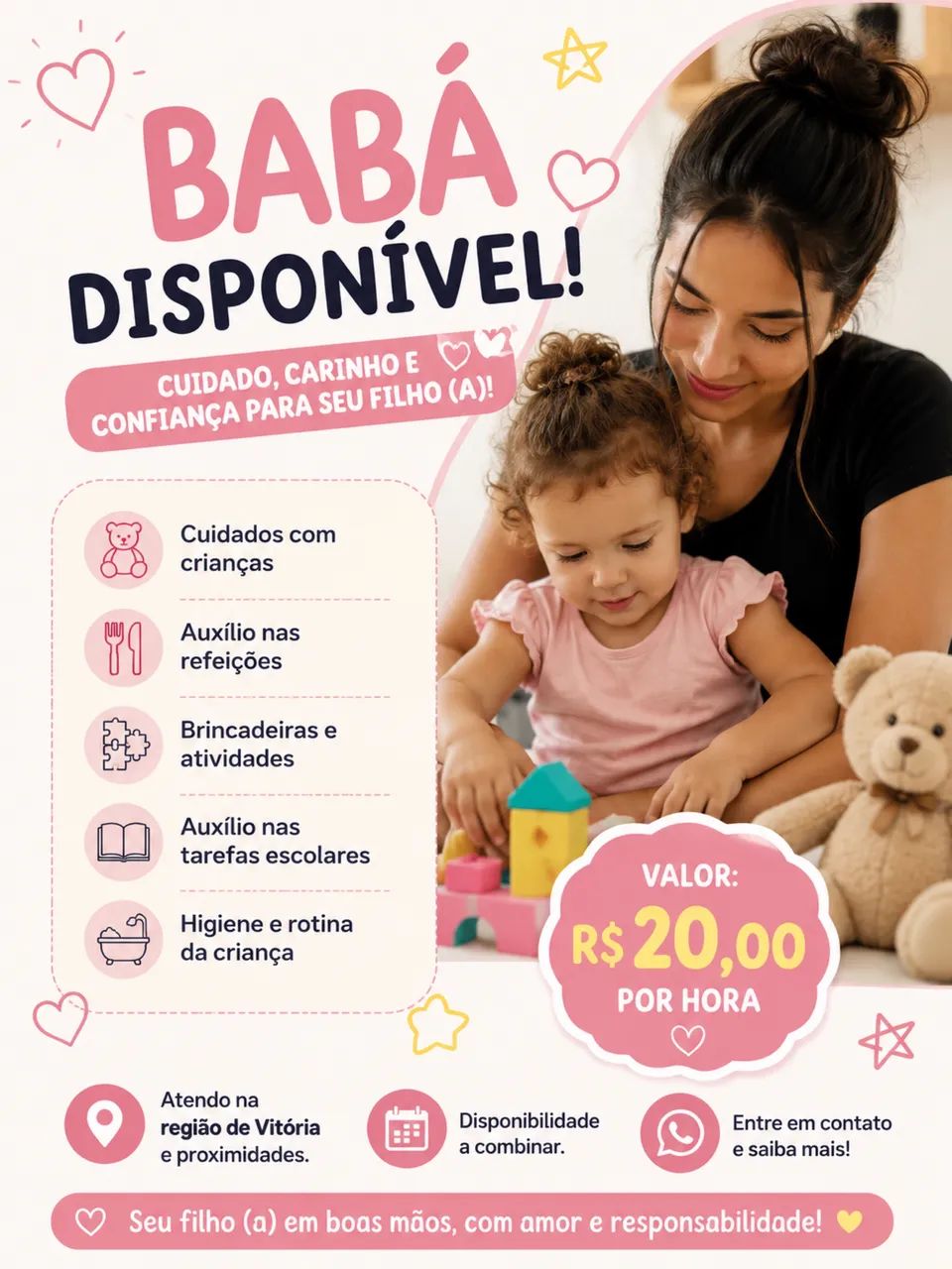 Babá disponível 