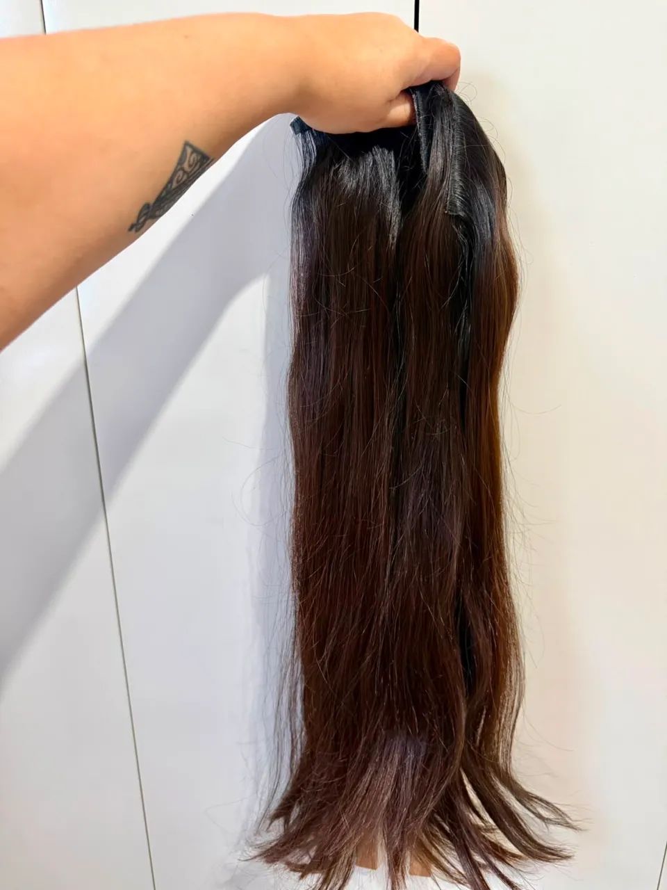 Cabelo Humano brasileiro do sul 150g castanho.  - Foto 3