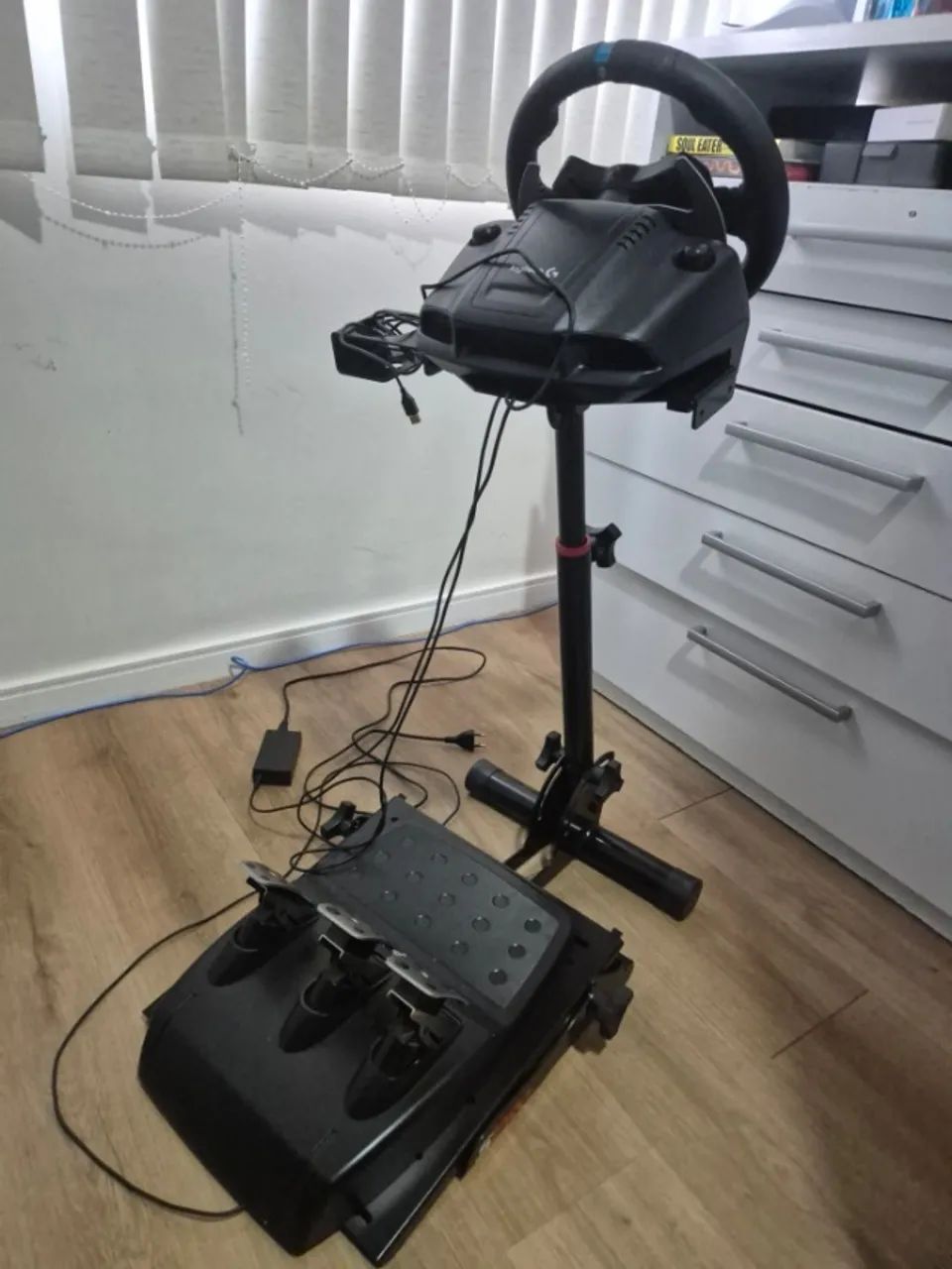 Volante g29 logitech com suporte - Foto 2