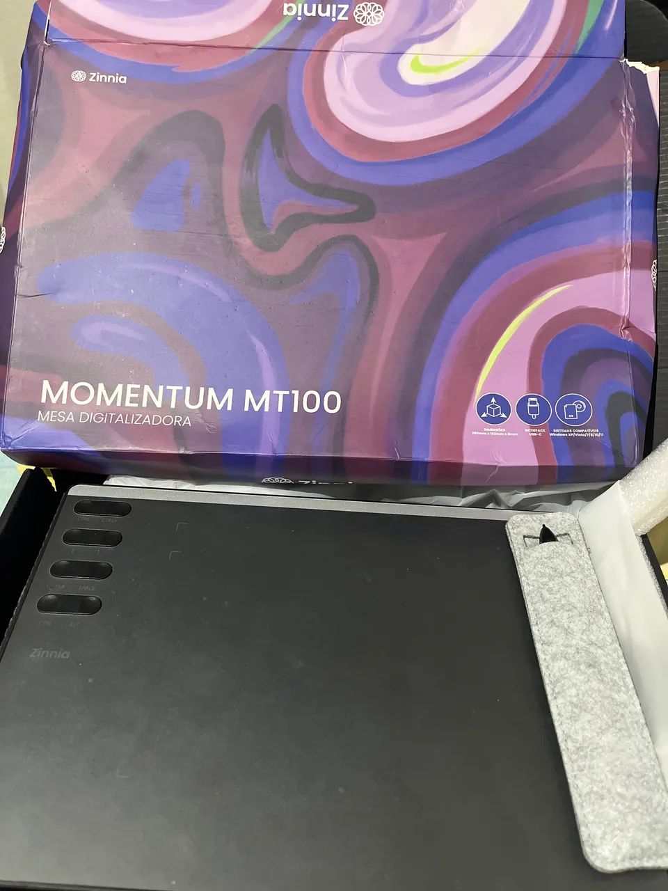 MESA DIGITALIZADORA MOMENTUM MT100 COMPLETO - Foto 2