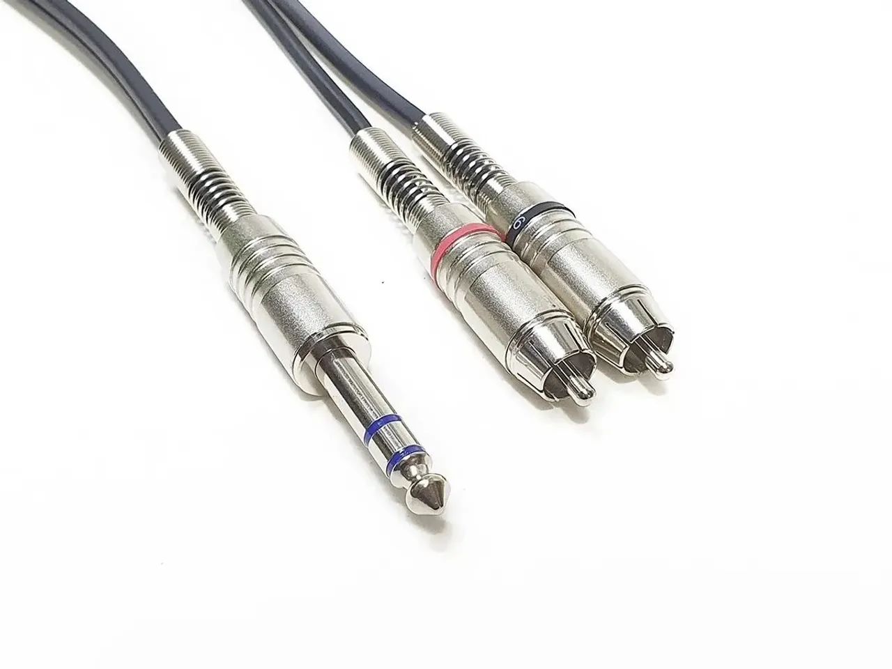 Cabo Y P10 Estéreo Para 2 Rca Santo Ângelo 1 MT - Foto 4