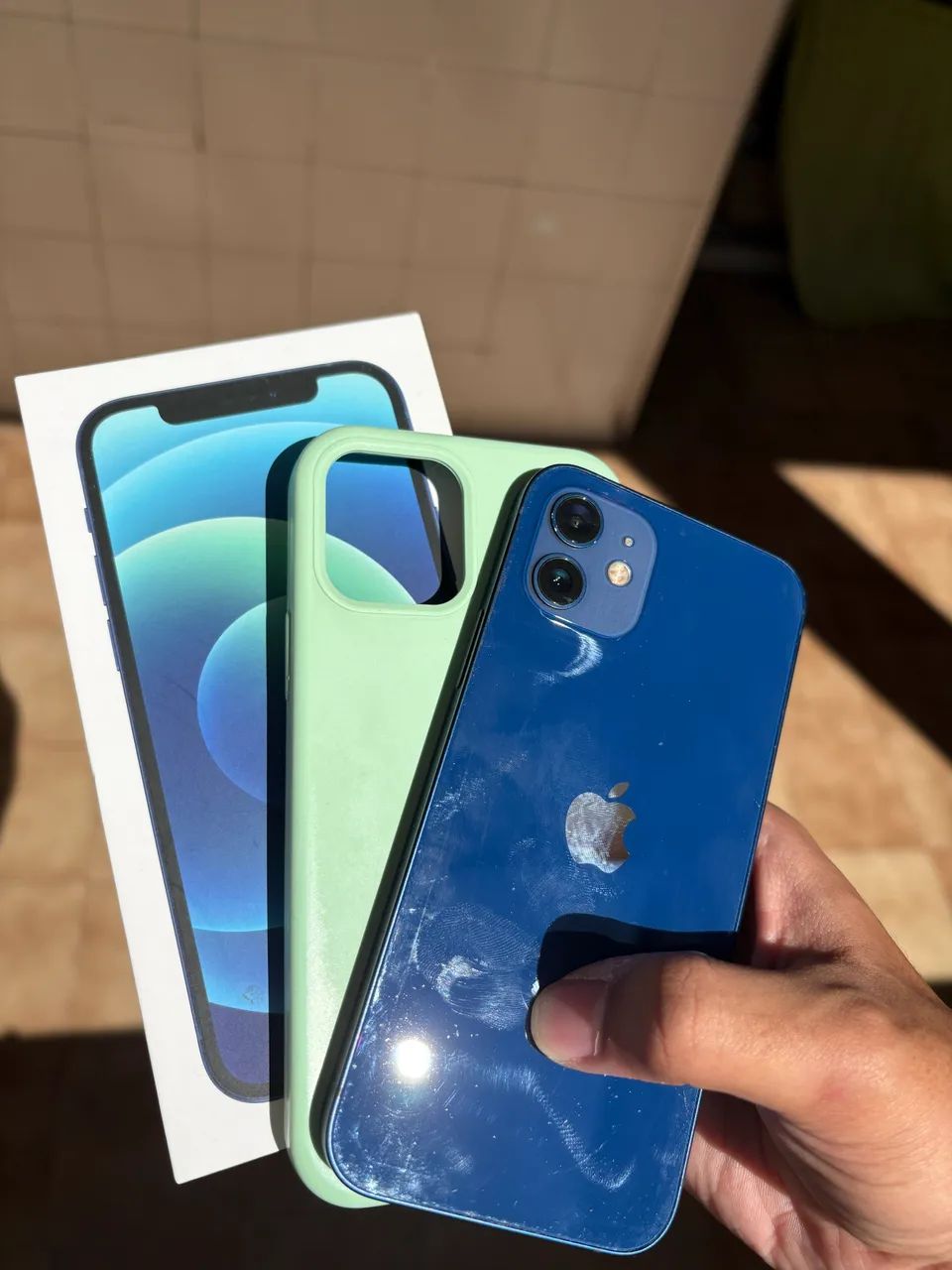 iPhone 12 青 ブルー iPhone 12 64GB Azul - Com Caixa e Acessórios Originais - Celulares