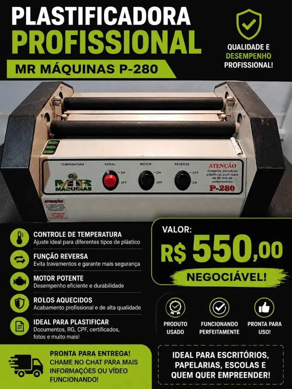 Máquina de Plastificação 