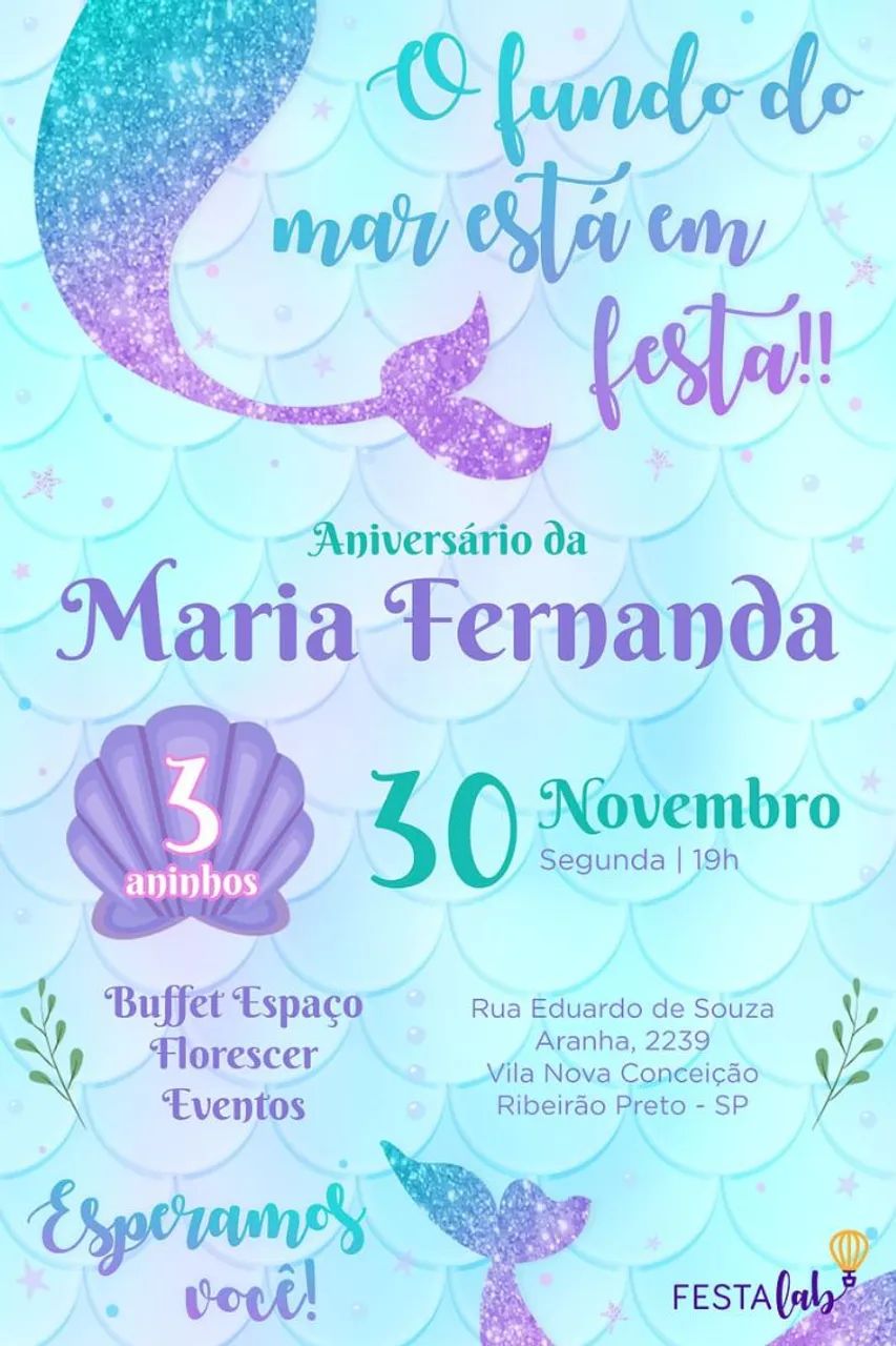 Convites de Aniversário Personalizados<br>