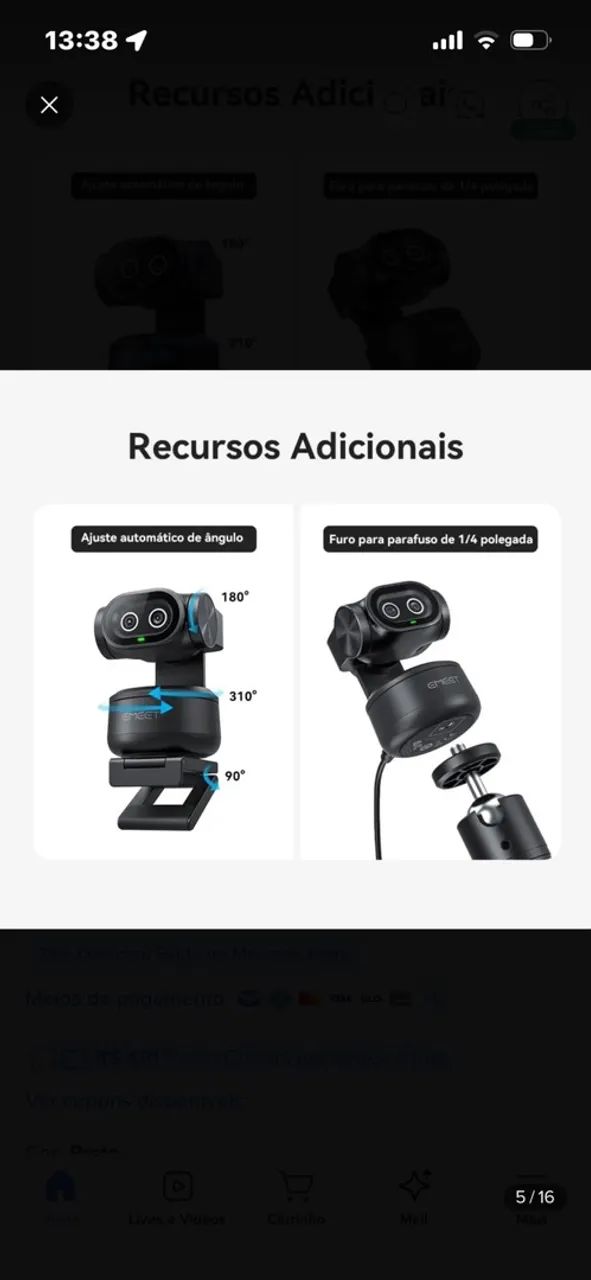 Webcam EMEET PIXY 4K - Foto 2